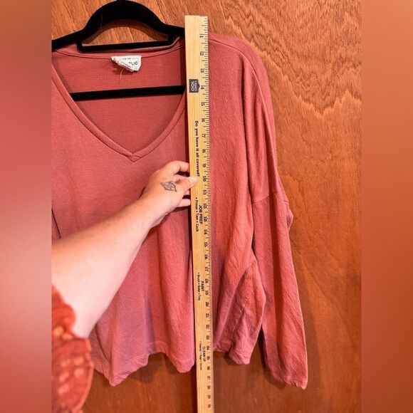 For the Republic Dusty Rose Shirt Size L - Picture 7 of 9